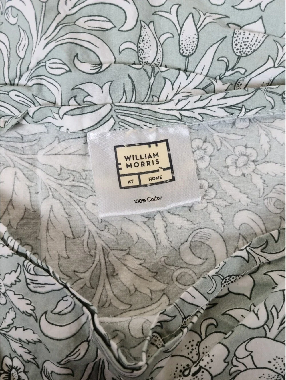 William Morris At Home Blue Floral Pillowcase Pair